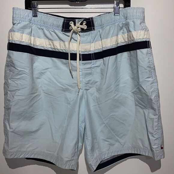 Tommy Hilfiger Men's Built-In Mesh Brief Swimwear Boardshorts Blue XL - Picture 1 of 11